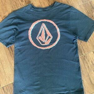 Volcom Blue Short Sleeve Tee with Iconic Logo xl youth(14-16)